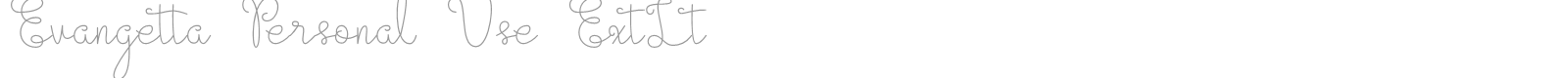 Evangetta font preview
